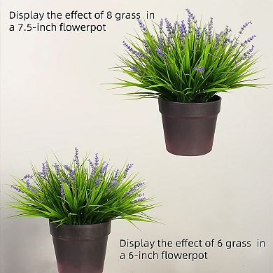 Artificial Monkey Grass Flowers UV Resistant Outdoor Decor