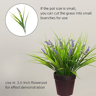 Artificial Monkey Grass Flowers UV Resistant Outdoor Decor