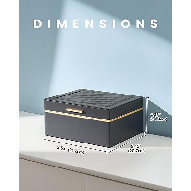 2 Layer Jewelry Box Organizer Mother's Day Birthday Gifts