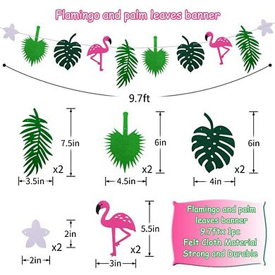 Summer Party Supplies Paper Tropical Decorations 15pc