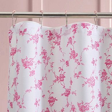Betsey Johnson Floral Toile Shower Curtain Set