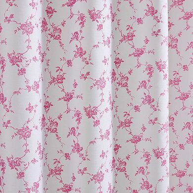 Betsey Johnson Floral Toile Shower Curtain Set