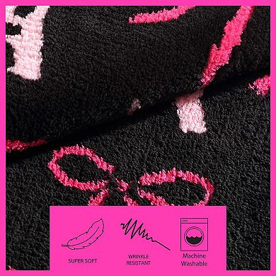 Betsey Johnson Bows In Paris Bath Rug