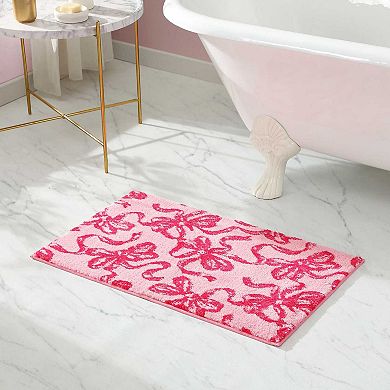 Betsey Johnson Ballet Bows Bath Rug