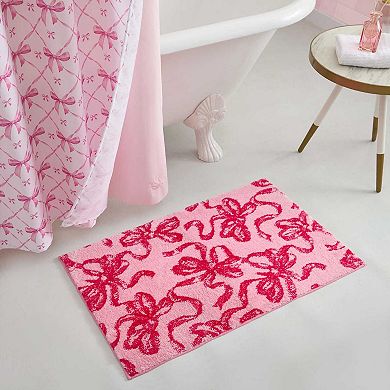 Betsey Johnson Ballet Bows Bath Rug