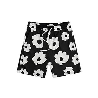 Men Casual Floral Pocket Shorts