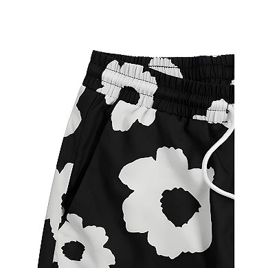 Men Casual Floral Pocket Shorts