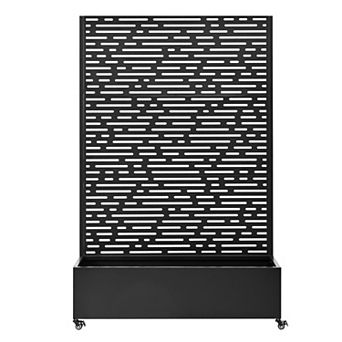 Trikiousd Trellis Planter Box Weather Resistance Metal Raised Garden Bed
