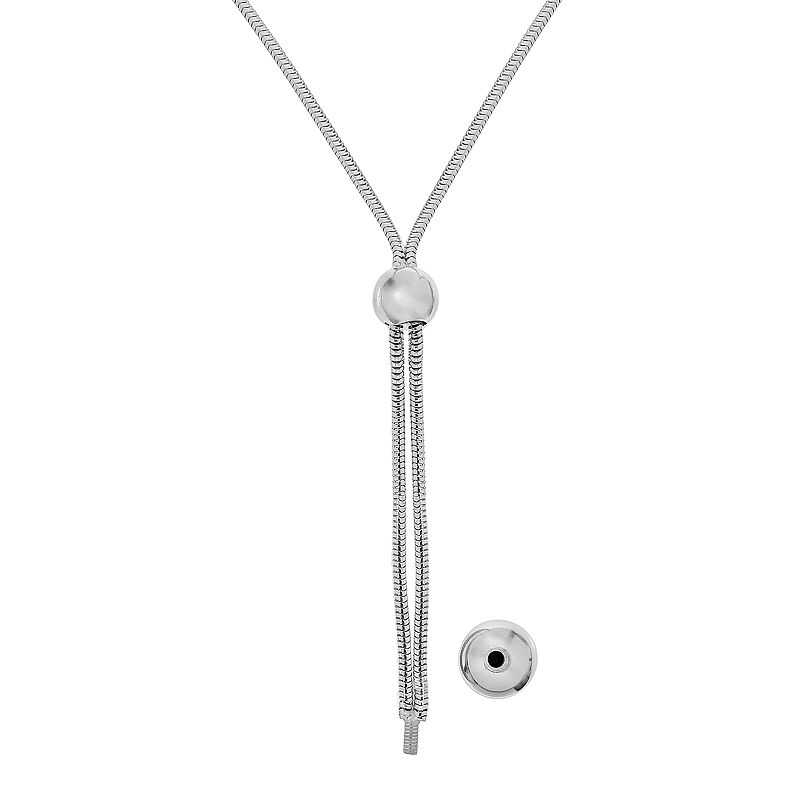 Individuality Beads Sterling Silver Lariat Necklace, Womens, Size: 20,  - 91834394 - Jewelry This sterling silver necklace was designed for Ind sku 91834394