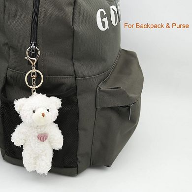 Bear Plush Keychain Stuffed Teddy Backpack Purse Pendant Gift