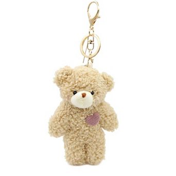 Bear Plush Keychain Stuffed Teddy Backpack Purse Pendant Gift