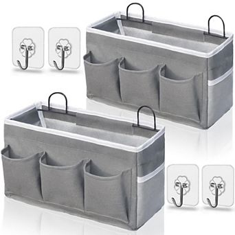 2-PackWall Hanging Organizer Linen Storage Basket Pocket Bedroom Kitchen Office RV Camper