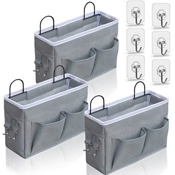 3-Pack Wallmounted storage, back door storage basket,suitable for kitchens and bedrooms.