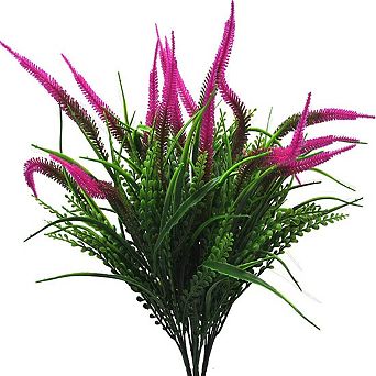 Artificial Flowers UV Resistant Faux Greenery Shrubs Home Decor