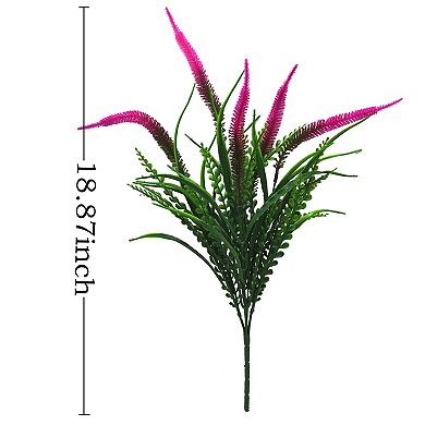 Artificial Flowers UV Resistant Faux Greenery Shrubs Home Decor