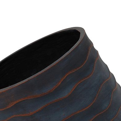 Trikiousd Large Round Planter Set of 2, Magnesium Oxide Plant Pots with Texture