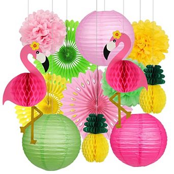 Summer Tropical Party Paper Decorations 13 pc