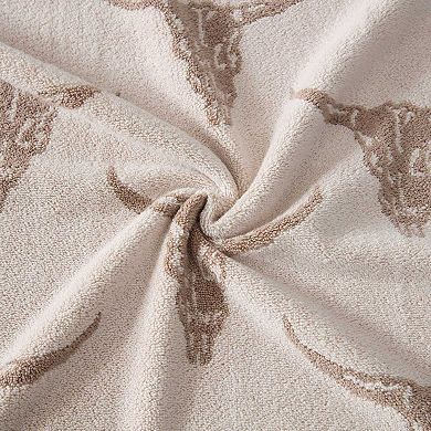 Steer Head Beige 3-Piece Towel Set
