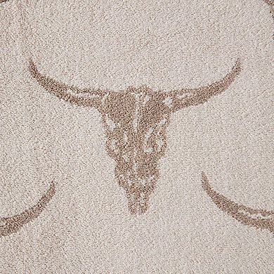Steer Head Beige 3-Piece Towel Set