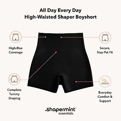 Women's Shapermint High-Waisted Body Shaper Slimming Boyshorts 18437