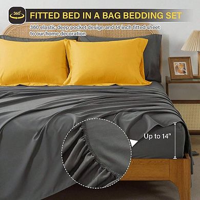 7pc Reversible Down Alternative Comforter Set All Season Bedding