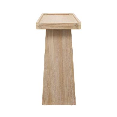 Trikiousd 58" Farmhouse Console Table with Tray Top Design