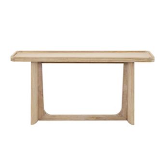 Trikiousd 58" Farmhouse Console Table with Tray Top Design