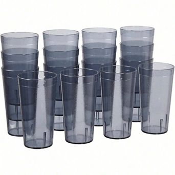 Stackable BPA-Free Plastic Tumblers,Shatterproof, Dishwasher Safe