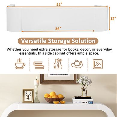 Trikiousd Modern Minimalist Console Table for Living Room, Hallway or Bedroom