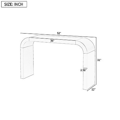 Trikiousd Modern Minimalist Console Table for Living Room, Hallway or Bedroom