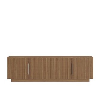 Trikiousd TV Stand with 16-Color LEDs for 5565" TVs, 68" Modern Entertainment Cabinet