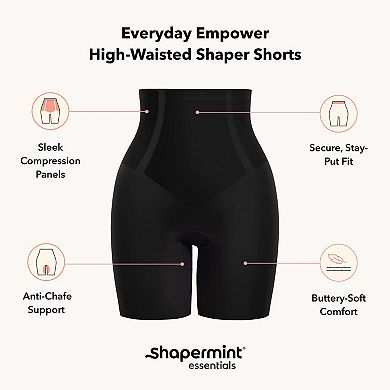 Women's Shapermint High-Waisted Seamless Shaper Shorts with Targeted Tummy Control 55013