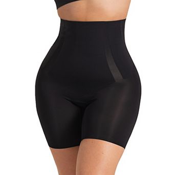 Plus Size Shapermint High-Waisted Seamless Shaper Shorts with Targeted Tummy Control