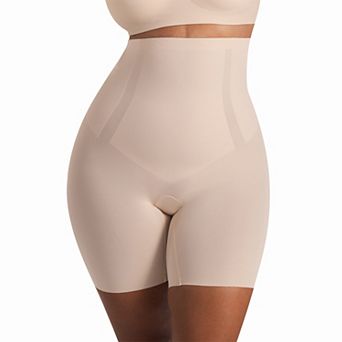 Plus Size Shapermint High-Waisted Seamless Shaper Shorts with Targeted Tummy Control