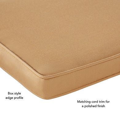 Greendale Home Fashions 4-Pack Sunbrella Outdoor Square Chair Pads