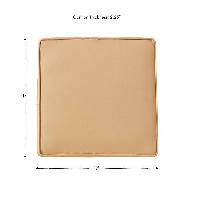 Greendale Home Fashions 4-Pack Sunbrella Outdoor Square Chair Pads