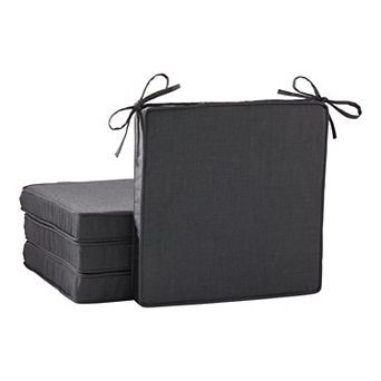 Greendale Home Fashions 4-Pack Sunbrella Outdoor Square Chair Pads