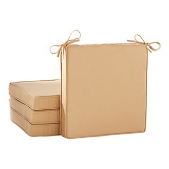 Greendale Home Fashions 4-Pack Sunbrella Outdoor Square Chair Pads