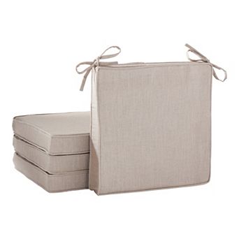 Greendale Home Fashions 4-Pack Sunbrella Outdoor Square Chair Pads