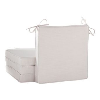Greendale Home Fashions 4-Pack Sunbrella Outdoor Square Chair Pads