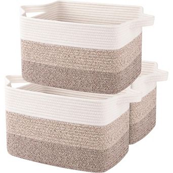Storage Basket Set for Bathroom and Home Organizing
