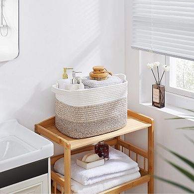 Storage Basket Set for Bathroom and Home Organizing