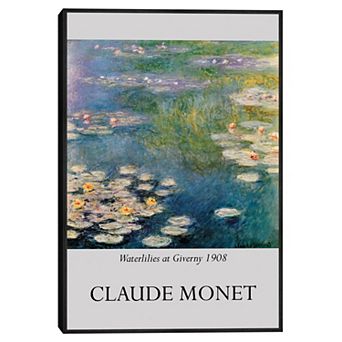 Masterpiece Claude Monet Waterlilies at Giverny Framed Wall Art