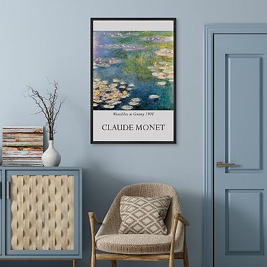 Masterpiece Claude Monet Waterlilies at Giverny Framed Wall Art