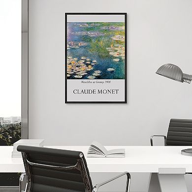 Masterpiece Claude Monet Waterlilies at Giverny Framed Wall Art