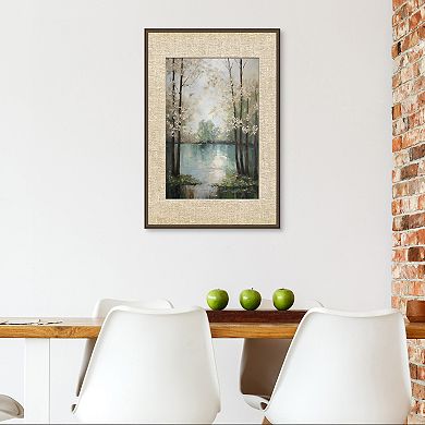 Masterpiece Blooming Tree River Framed Wall Art