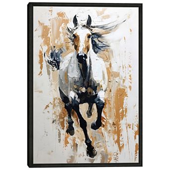 Masterpiece Running Horse Framed Wall Art