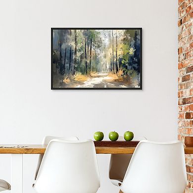 Masterpiece Sun Through the Trees Framed Wall Art