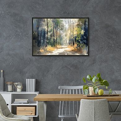 Masterpiece Sun Through the Trees Framed Wall Art