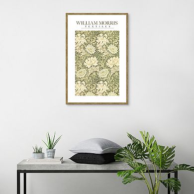 Masterpiece William Morris Chrysanthemyum Pattern Framed Wall Art